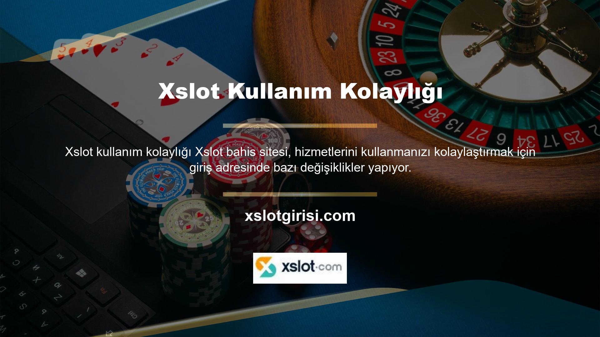 Xslot mevcut oturum açma adresine giriş yaparak çeşitli koordinasyon hizmetlerinden yararlanabilirsiniz
